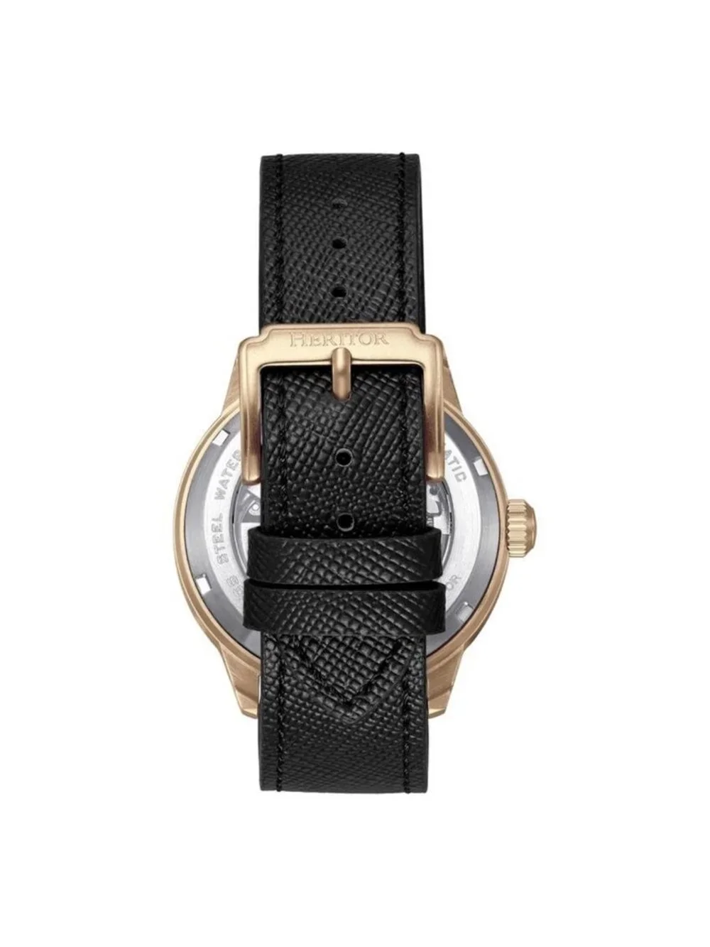 NWT Heritor Argento Automatic Black Dial Men's Watch